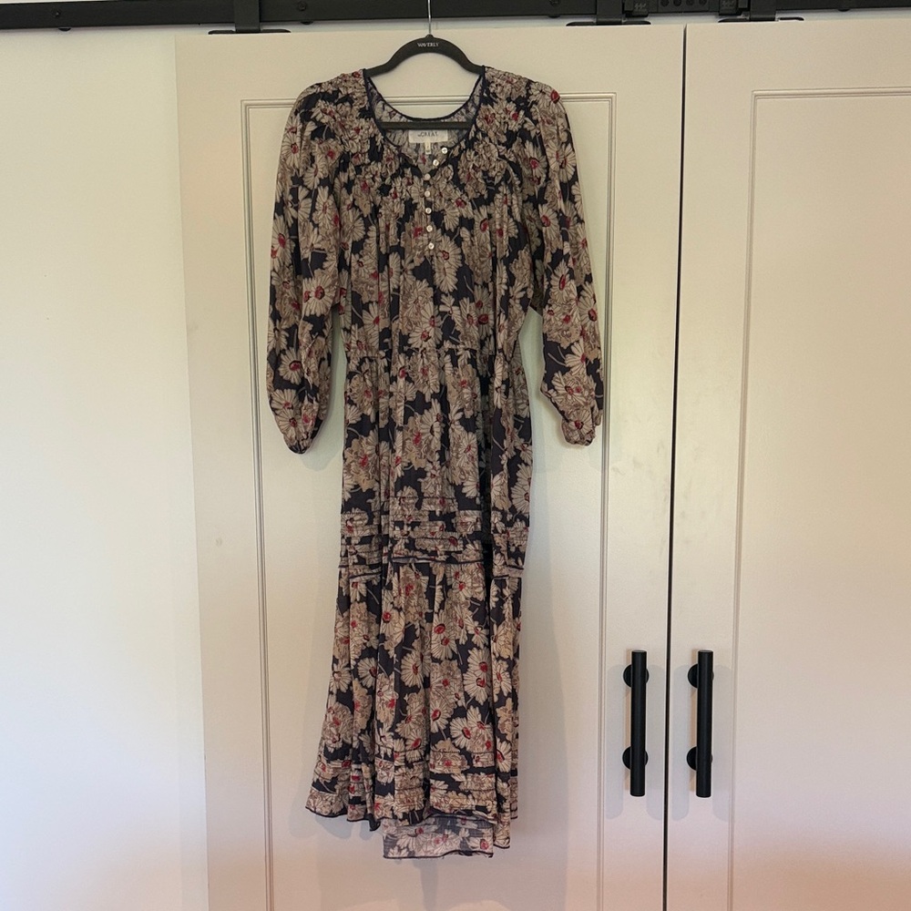 THE GREAT. Multicolor Floral Dress